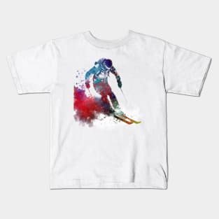 Ski sport art #ski #sport Kids T-Shirt